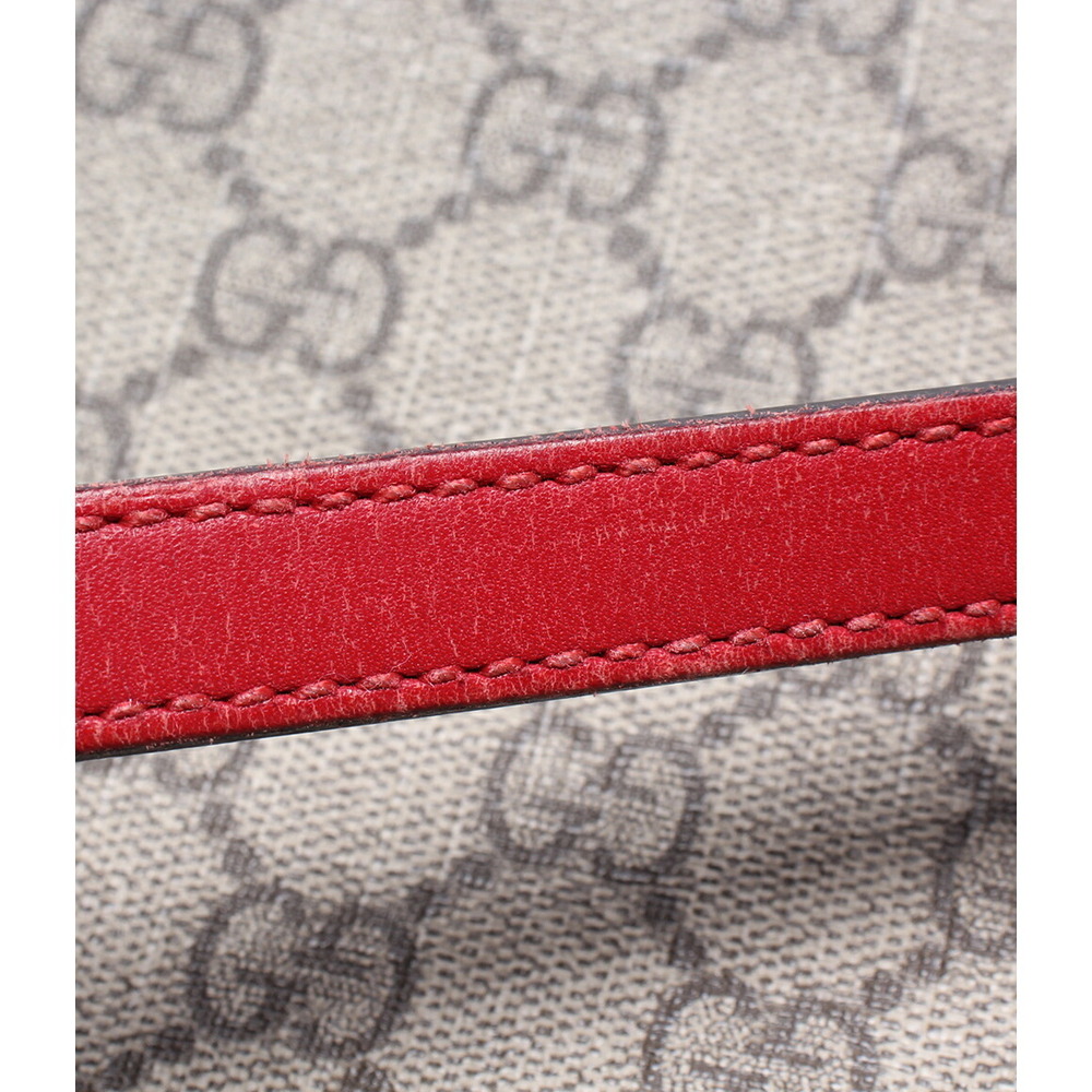 Gucci Tote GG Supreme Pink Canvas Zip - Picture 5 of 6